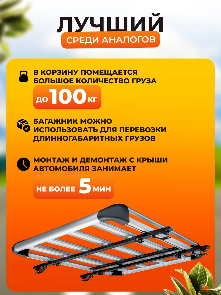 Багажник корзина автомобильный универсальный